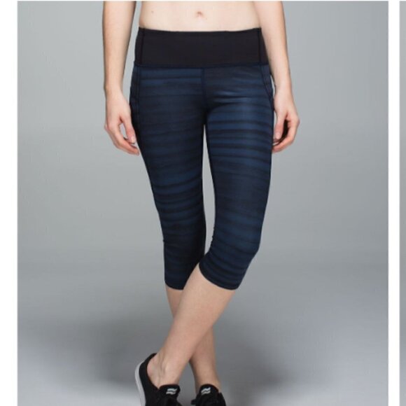 Lululemon Run: Top Speed Good Vibes Cropped Leggings - Picture 2 of 8